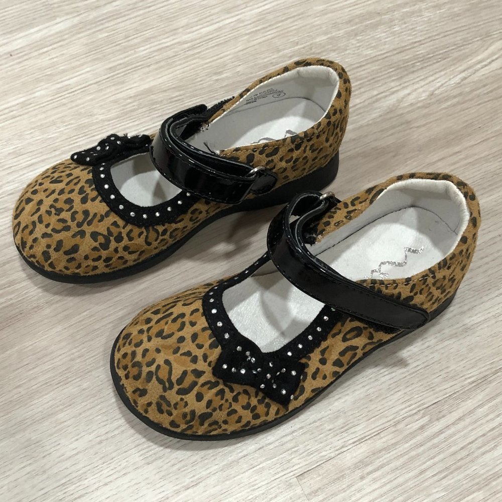 NINA Leopard Print Mary Jane Shoes - Size 8 Toddler Girl